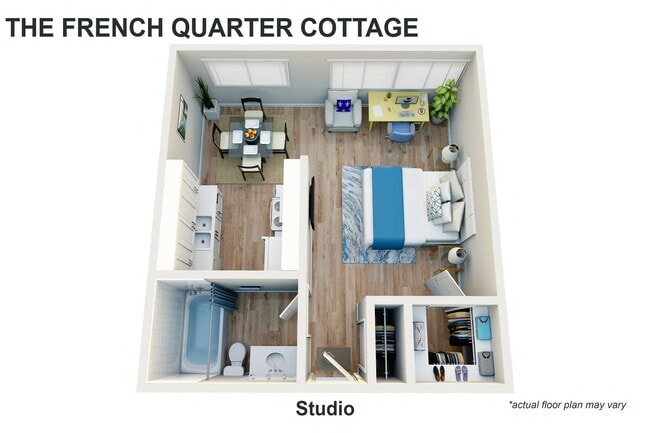 Floorplan - The French Quarter Cottage