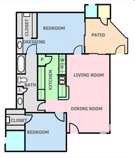 2BR/1BA - Kings Crossing Apartments