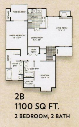 Floorplan - Santa Fe Condo Apartments
