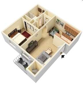 1BR/1BA - The Summit on 401