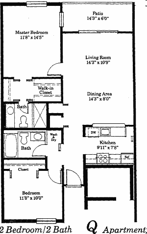 2BR/2BA - Hawthorne Condominium