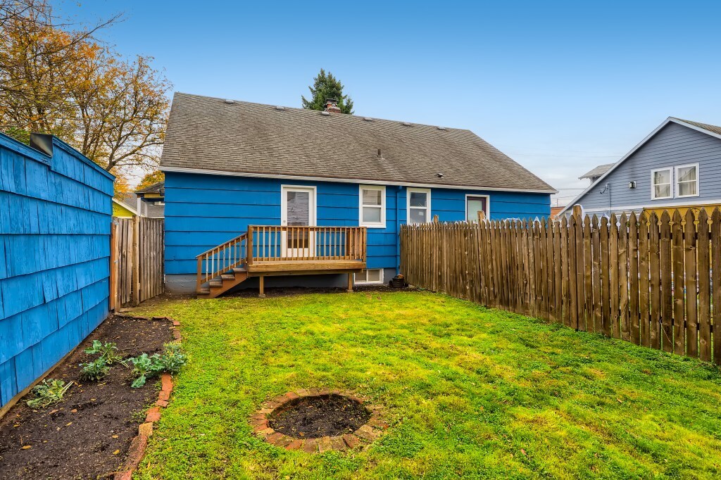 Back deck for early morning coffee - 451 NE Sumner St