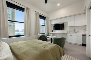 The Living and Kitchen area of The Rehearsal floor plan at Midland Lofts - Midland Lofts