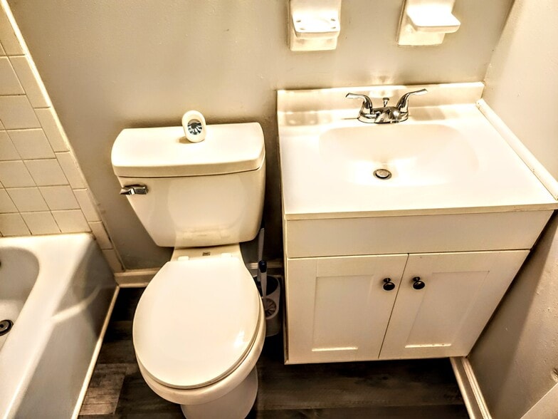 New toilet and vanity - 5409 Hilltop Ave