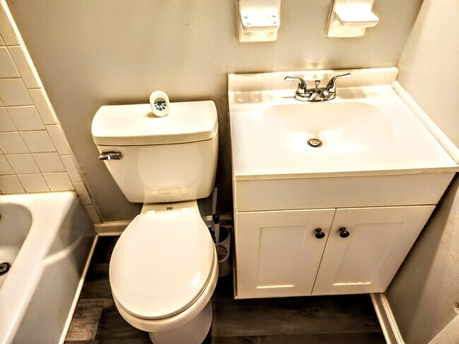 New toilet and vanity - 5409 Hilltop Ave