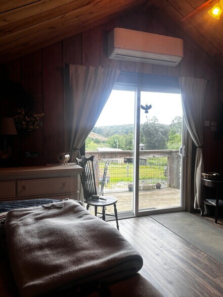 view from king bed out entry doors - 1314 Rugby Rd