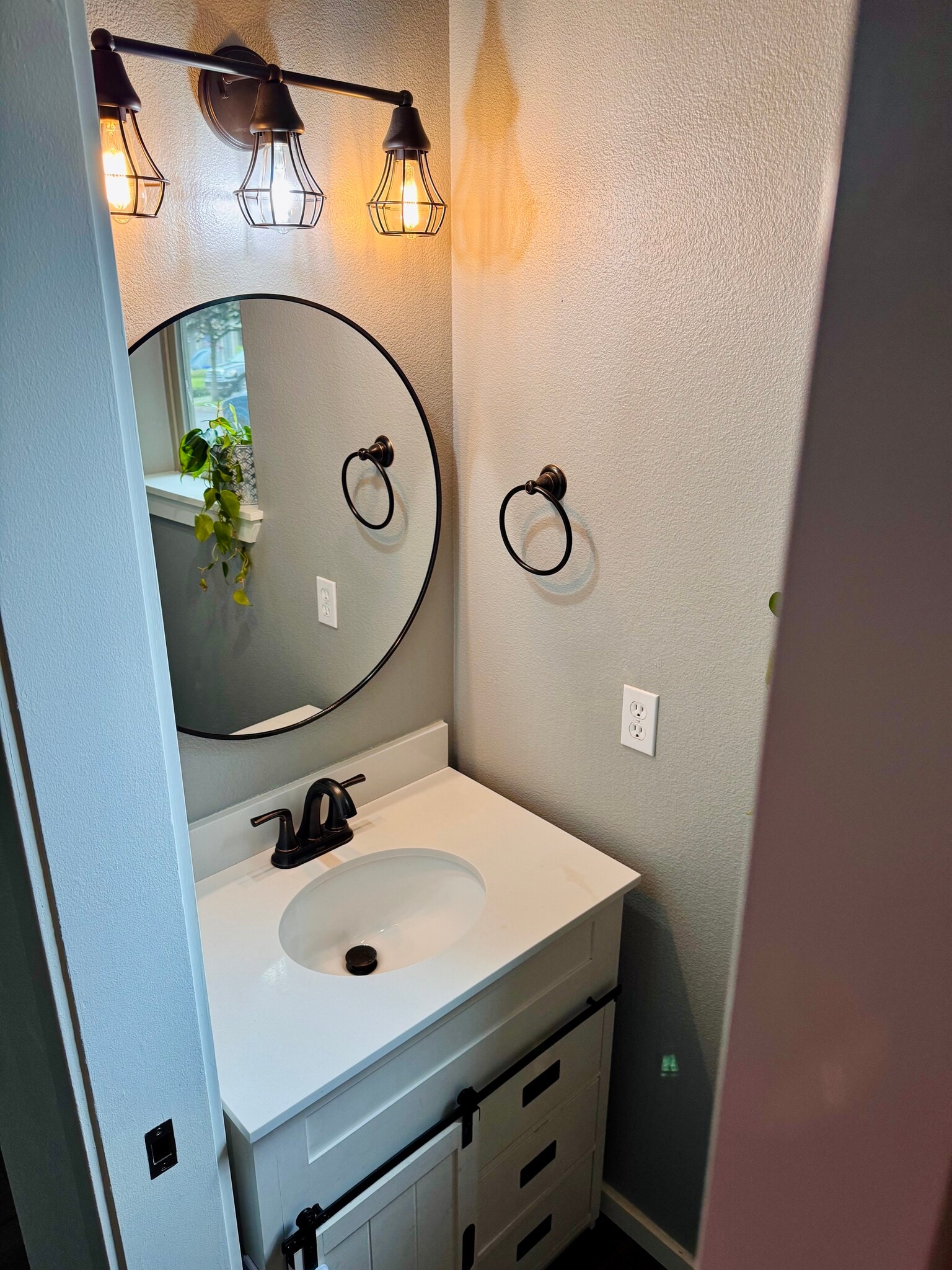 Downstairs half bath. - 38438 Galway St