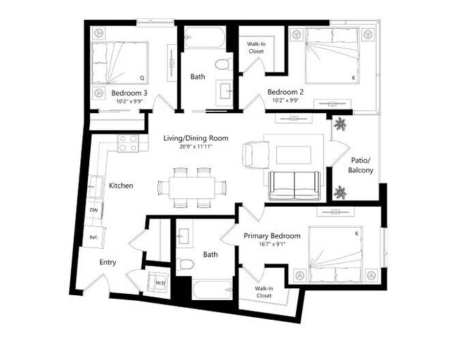Floorplan - Lincoln/Broadway