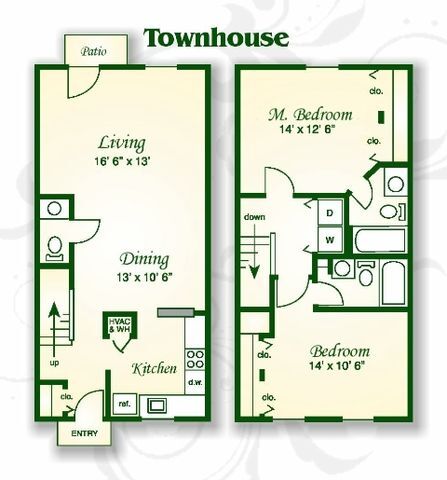 Floorplan - Beaver Creek Apartments and Townhomes