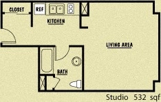 Floorplan - Gilmore Apartments