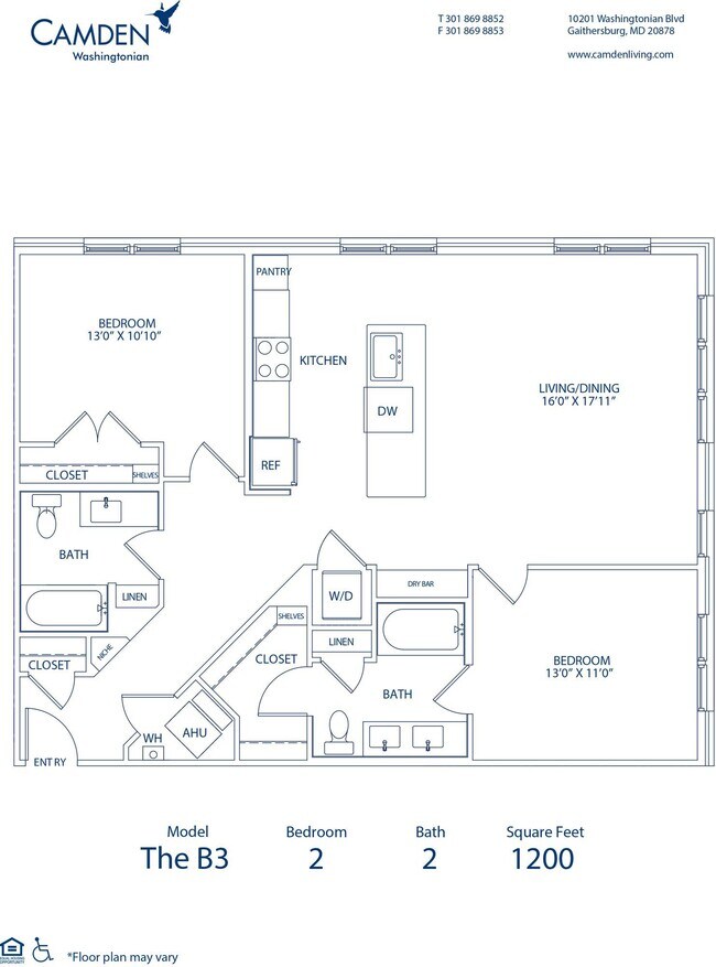 Floorplan - Camden Washingtonian