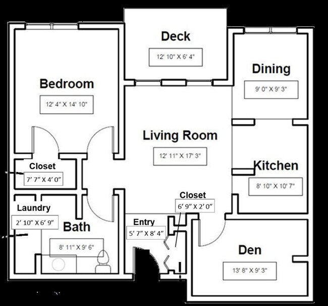 1 Bedroom + Den E - Kingsway Retirement Living