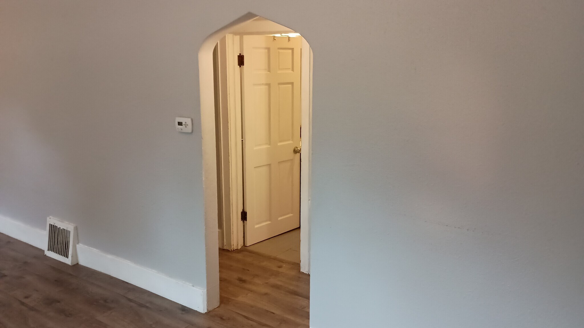 Living room to hall to bathroom - 1801 S Spring Ave