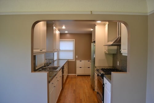 The kitchen as seen from the dining room. - 9121 SW 35th Ave