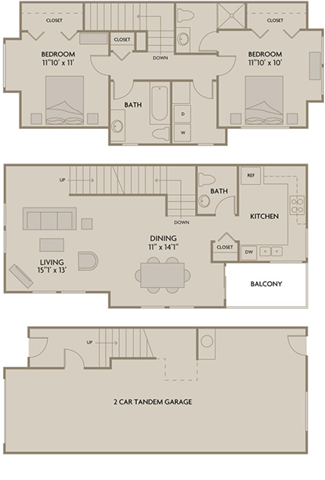 Floorplan - Northshore Townhomes