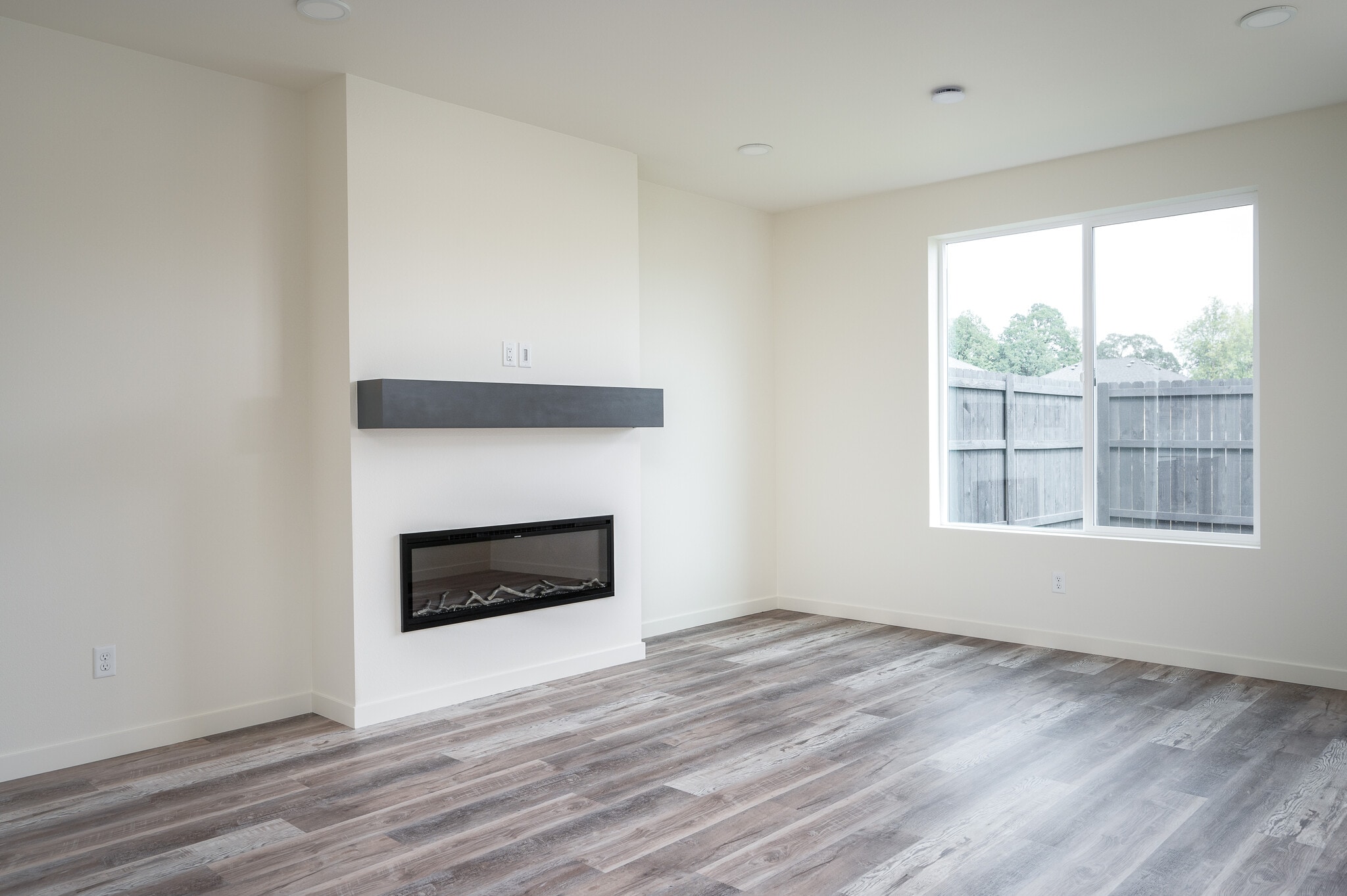 Electric fireplace in livingroom - 1965 NW 19th Ct