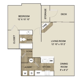 A1 - 1 Bed 1 Bath - Rise Avalon