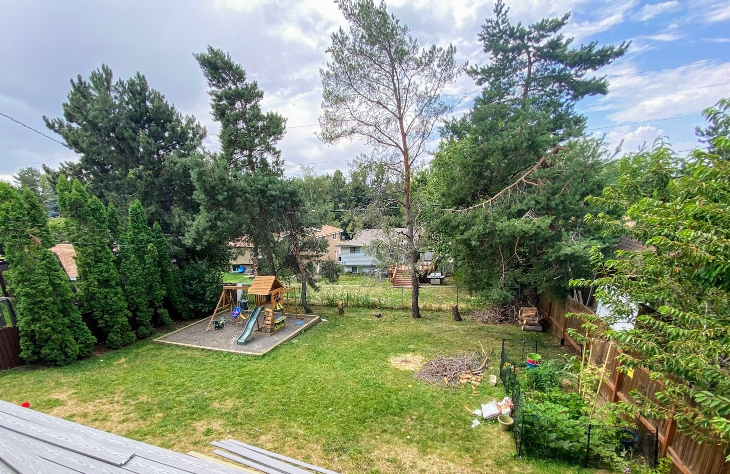 Fenced back yard and garden - 1825 NW Kenny St