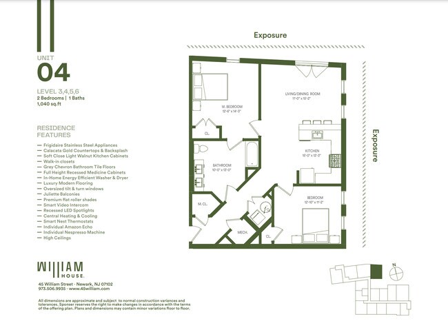 Floorplan - The William House