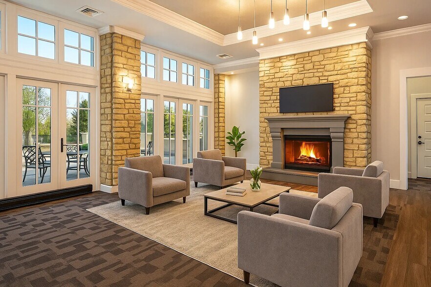 Clubhouse Main Room - 1301 Speer Blvd