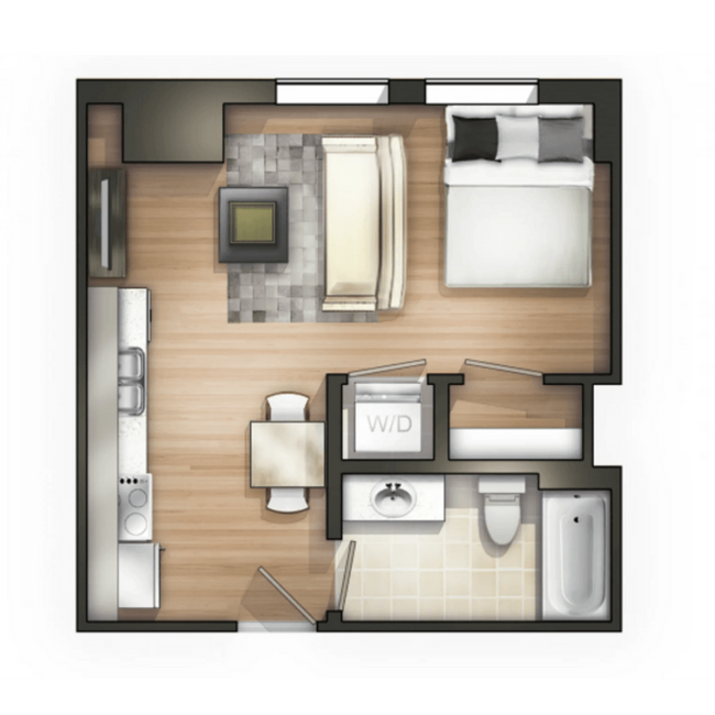 Floorplan - The Land Bank Loft Apartments