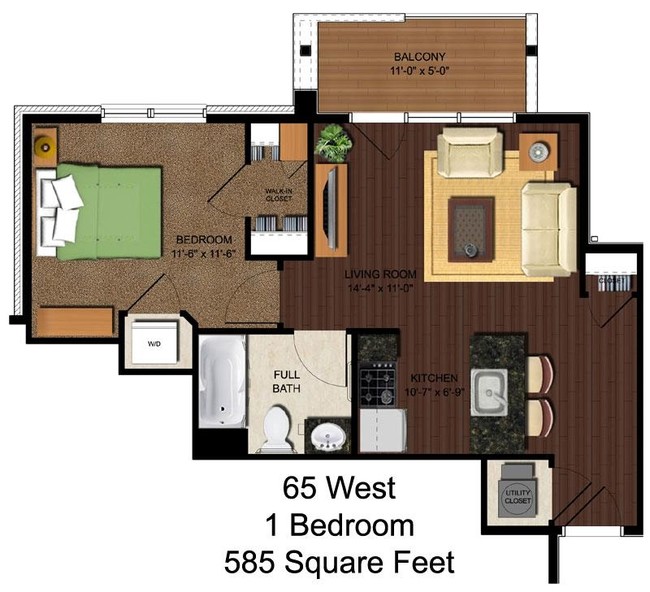 Model B - 65 West Apartments