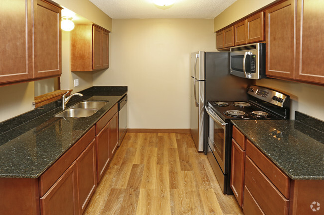 Two Bedroom - Kitchen - Riverwest Apartments