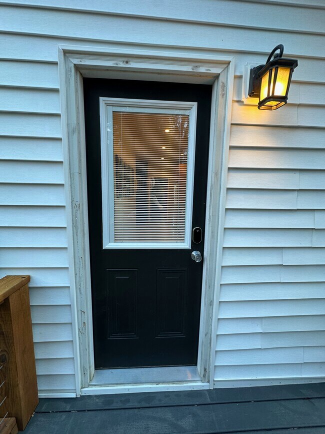 Front door with light and keypad - 4804 Friends School Rd