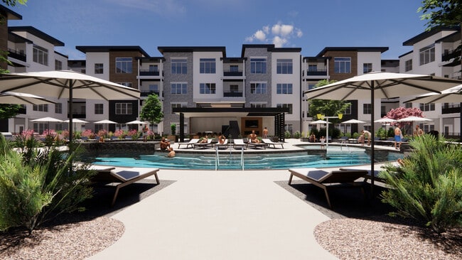 Front View of Pool - Elevate At 620