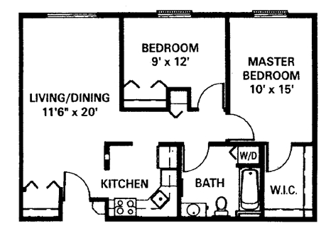 2BR/1BA - Covington Woods 55+ Living