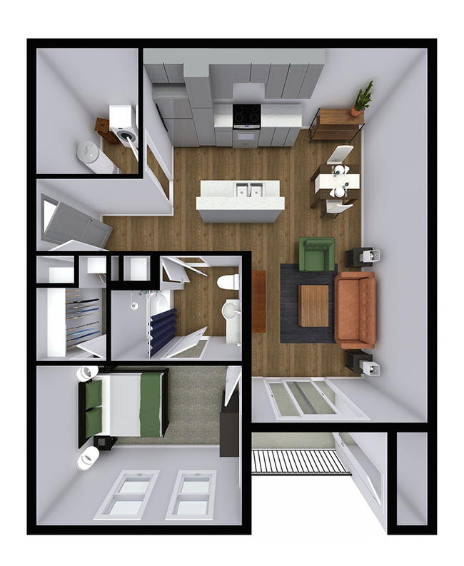 Floorplan - The Court at Sandstone Apartments