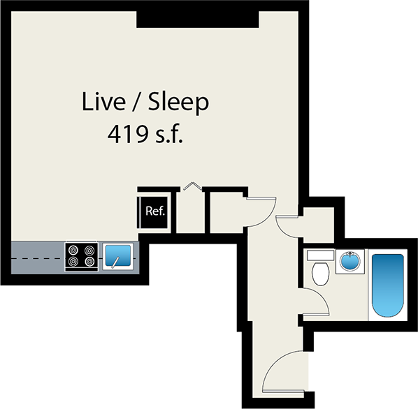 Floorplan - Reside on Wellington