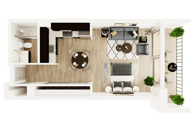 Floorplan - Mia Palo Alto