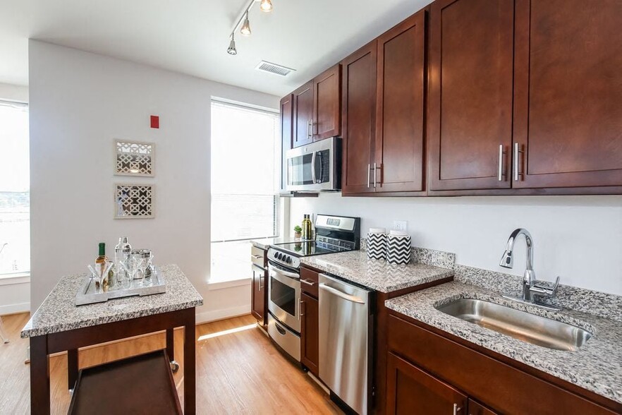 Kitchen (staged) - 1600 Pennsylvania Ave SE Apartments