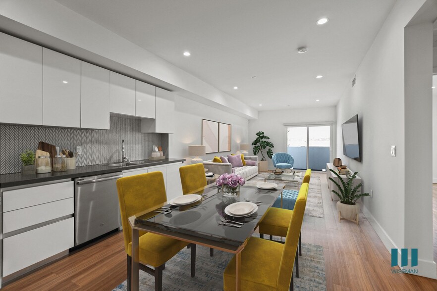 Open-Concept Kitchen, Dining, and Living Room Space - Gramercy Park by Wiseman