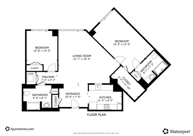 2BR, 2BA - 1257SF - The Sinclair at Port Washington