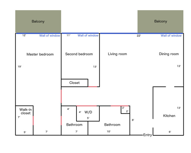 Floor Plan - 2100 3rd Ave