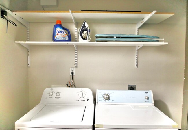 In unit-laundry room. Comes with Washer & Dryer. - 801 E Daffodil