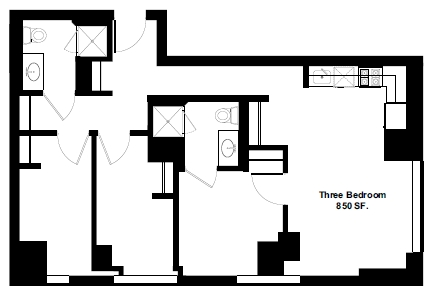 3BR/2BA - Baumhart Hall