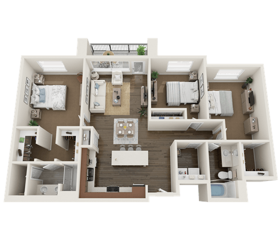 Floorplan - Foothill Lofts Apartments and  Townhomes