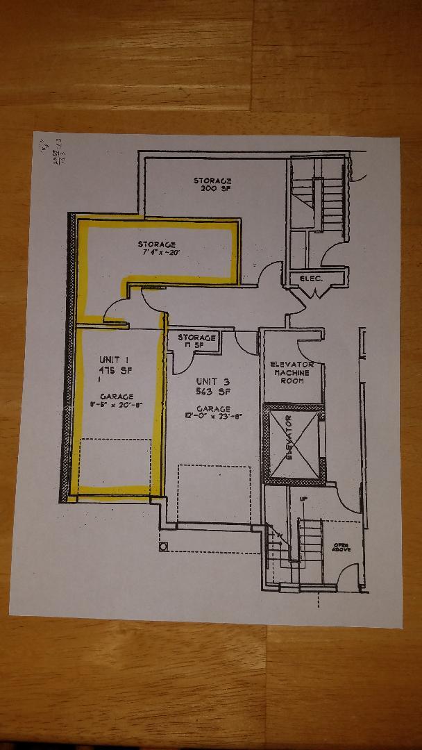 Garage and storage floor plan - 35 Collins St