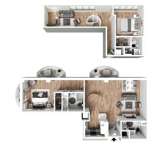 P-A1 Floorplan - The Peach Atlanta