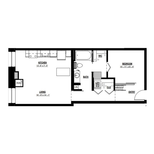 Floorplan - Parisian on Vine Apartments