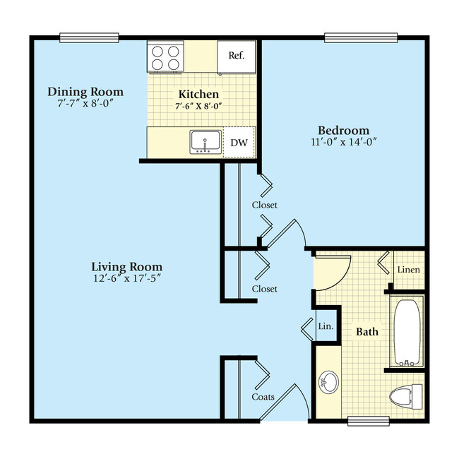 Floorplan - Plymouth House Apartments