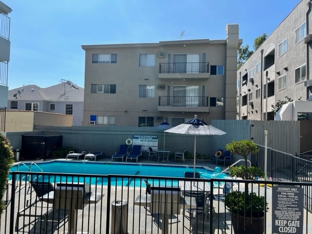 Pool across from campus - 411 Kelton Ave