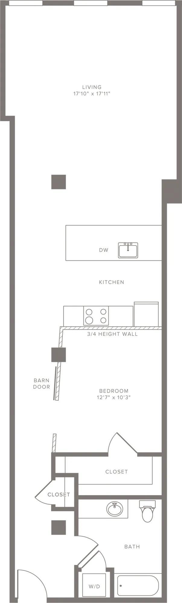 A08 1 bedroom - Modera Lofts