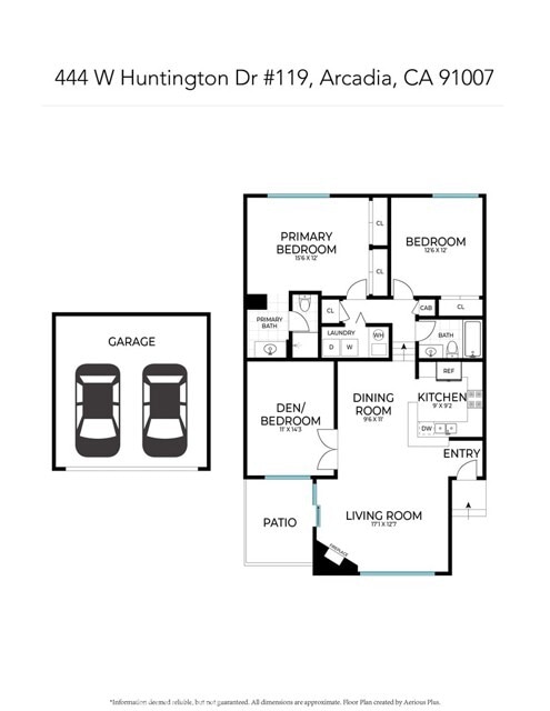 Floor Plan - 444 W Huntington Dr