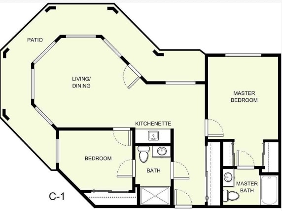 Floorplan - Asher Point Independent Living of Mobile