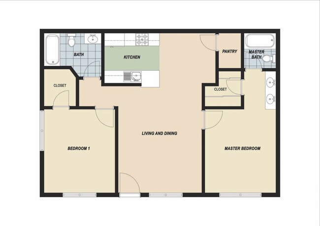 Floorplan - Whitaker Terrace Apartments