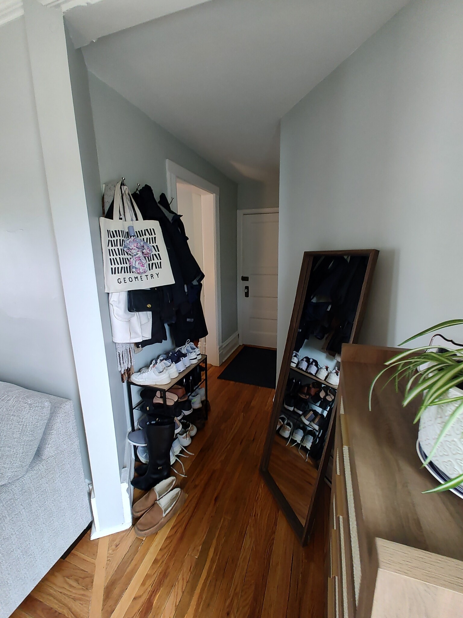 Hallway to bedrooom, front door - 617 Delles Rd